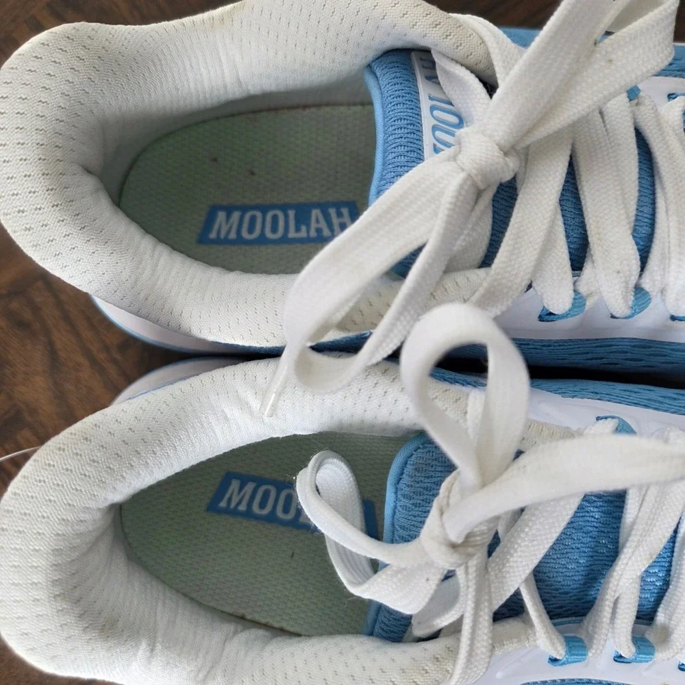 Moolah Neovolt Low Basketball Shoes Womens 9‎ Blue White Court Sneakers